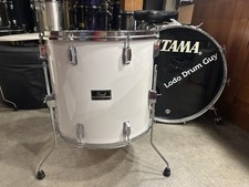 Tambor de piso 18” Pearl EXPORT VINTAGE BRANCO 16x18 #EN5, usado comprar usado  Enviando para Brazil