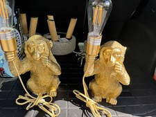 designer gold lamp for sale  Lansing