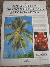 Usado, EXCALIBUR POLONÊS CARNAÚBA PALMEIRA AMÉRICA DO SUL CERA 1987 ANÚNCIO ARQUIVO A4 26 comprar usado  Enviando para Brazil