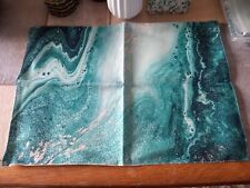 Teal marble effect for sale  NEWTOWN