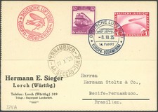 Zeppelinpost 1935 südamerikaf gebraucht kaufen  Gettorf