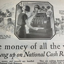 Caixa registradora nacional 1925 anúncio Dayton Ohio vários modelos antigos comprar usado  Enviando para Brazil