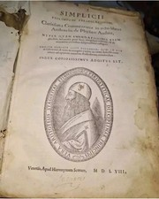 Commentari simplicio sui usato  Napoli