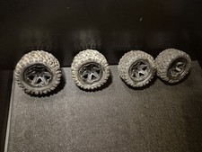TRAXXAS TALON EXT TRA6872 (2) JUEGO COMPLETO NEUMÁTICOS RUEDAS 17MM REVO MAXX RC NITRO segunda mano  Embacar hacia Mexico