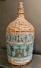 Garrafa Demijohn Vintage Portuguesa de Vidro Coberta de Vime BORBA VINHO ADEGA COOP comprar usado  Enviando para Brazil