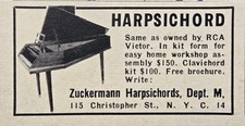 Zuckermann harpsichord kits for sale  Wallins Creek