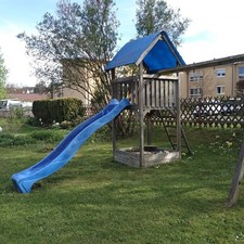 Spielturm satteldach sandkaste gebraucht kaufen  Pegnitz