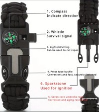 Bracciale kit sopravvivenza usato  Moncalieri