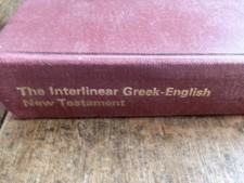 Interlinear greek english for sale  WIGAN