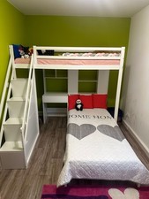 Weißes hochbett treppe gebraucht kaufen  Bad Salzungen