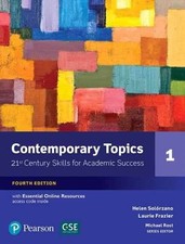 Contemporary Topics 1 with - Paperback, by Helen S Solorzano - Very Good p comprar usado  Enviando para Brazil