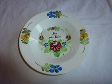 Assiette décor fleurs d'occasion  Seingbouse