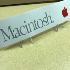 Usado, GRANDE! Adesivo de computador Apple 11 1/2 polegadas x 3 polegadas _ MACINTOSH _ logotipo vermelho da Apple comprar usado  Enviando para Brazil