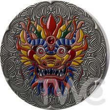 Dragon Mandala Art 1 quilo acabamento antigo moeda de prata 1000 Cedis Gana 2024, usado comprar usado  Enviando para Brazil