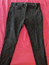 Black stretch jeggings for sale  LISKEARD