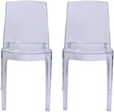 Clear chair stackable for sale  WALTHAM ABBEY