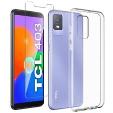 Usado, Per TCL 403 COVER CUSTODIA TRASPARENTE TPU + PELLICOLA VETRO TEMPERATO GORILLA comprar usado  Enviando para Brazil