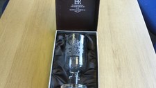 Glass goblet commemorating for sale  UXBRIDGE