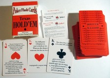 TEXAS HOLD 'EM ~ Baralho de cartas com lições e dicas em cada carta comprar usado  Enviando para Brazil