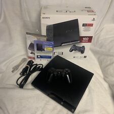 Console Sony PlayStation 3 Slim 160GB preto carvão comprar usado  Enviando para Brazil