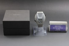 Vintage 1980 [N Estado perfeito/papel/caixa] Seiko Voice A860-4001 prata Qz relógio digital comprar usado  Enviando para Brazil