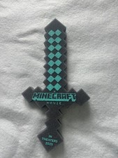 MINECRAFT THE MOVIE Item Promocional Original - ESPADA 16" Novo em folha comprar usado  Enviando para Brazil