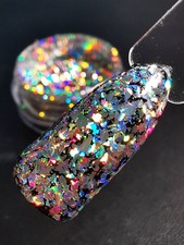Galáxia holográfica holográfica holográfica holográfica pigmentos laser arco-íris nail art poeira cromada comprar usado  Enviando para Brazil