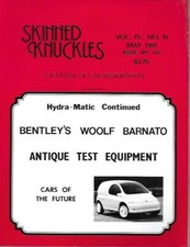 Skinned Knuckles Car Restoration Journal May 1991 Antique Test Equipment segunda mano  Embacar hacia Mexico
