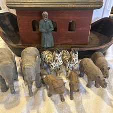 Usado, Arca de Noé de Madeira por Wolf Creek 1987 Barco de Noé e 4 Pares de Animais Ver Detalhes comprar usado  Enviando para Brazil