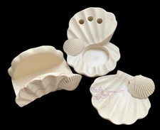 Conjunto de vaidade vintage anos 80 DINA redemoinho rosa concha do mar decoração oceano MCM RETRÔ banheiro comprar usado  Enviando para Brazil