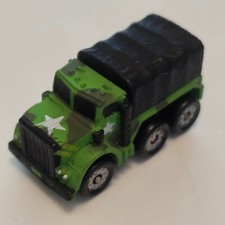 Camuflagem verde caminhão de carga militar Micro Machines comprar usado  Enviando para Brazil