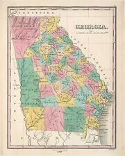 Mapa da Geórgia de 1827, usado comprar usado  Enviando para Brazil