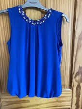 Bright blue top for sale  SKIPTON