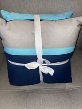 Usado, Novo conjunto decorativo de travesseiros azul claro cinza marinho 16 polegadas quarto de casa comprar usado  Enviando para Brazil