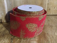 Wrapping ribbon red for sale  STAFFORD