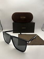 Usado, Óculos de sol masculino TOM FORD Fletcher FT0832-N 01A plástico fumaça preto brilhante 57 mm comprar usado  Enviando para Brazil