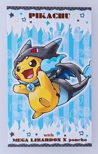 Pikachu com Mega Charizard X Poncho Pokemon Center cartão de visita do Japão, usado comprar usado  Enviando para Brazil