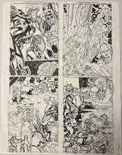 Layouts originais de páginas de quadrinhos de storyboard de surfista prateado por Tom Grindberg Galactus comprar usado  Enviando para Brazil