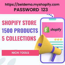 DROPSHIPPING PRONTO Shopify Store - Ferramentas - 1500 Produtos - 5 Coleções comprar usado  Enviando para Brazil