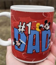 Usado, Caneca Mickey Mouse número 1 pai vintage xícara de café presente dia dos pais Disney vintage comprar usado Usado, Caneca Mickey Mouse número 1 pai vintage xícara de café presente dia dos pais Disney vintage comprar usado  Enviando para Brazil