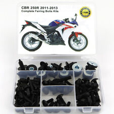 Usado, Kit completo de parafusos de carenagem de aço para Honda CBR 250R 2011-2013 preto comprar usado  Enviando para Brazil