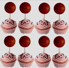 Basketball cupcake picks for sale  IPSWICH