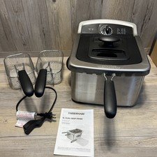 Fritadeira elétrica Farberware aço inoxidável 3 cestas 1800w com sgl ou cesta dupla  comprar usado  Enviando para Brazil