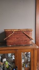 Vintage wicker picnic for sale  Montello