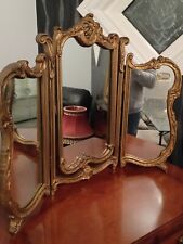 Tripyque mirror gilded for sale  RHYL