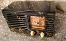 Vintage 1939 Philco Transitone Rádio Rodopiado Pintado Pequeno Conjunto de Tubo    comprar usado  Enviando para Brazil