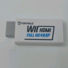 Conversor Portholic Wii para HDMI 1080P para dispositivo Full HD adaptador branco  comprar usado  Enviando para Brazil