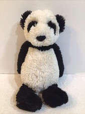 Pelúcia animal de pelúcia Jellycat média tímida preto branco panda urso filhote 12" comprar usado  Enviando para Brazil