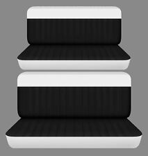 Capas de banco dianteiro e traseiro compatível com 1950 1954 chevy bel air preto e branco, usado comprar usado  Enviando para Brazil