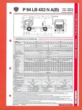 SCANIA TRUCKS / PORTEUR P 94 LB 4 X 2 N / FICHE TECHNIQUE comprar usado  Enviando para Brazil